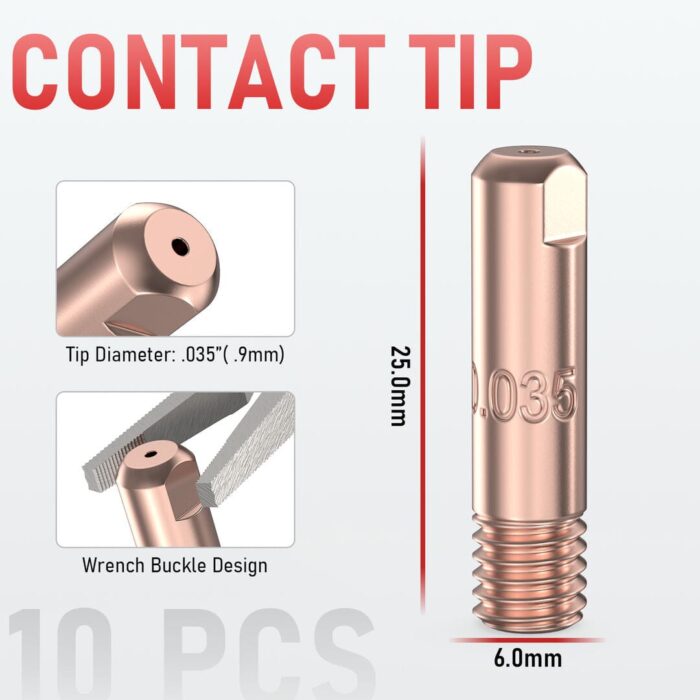 LBT150-24PCS 24Pcs Spool Gun Consumables Kit for LBT150 MIG Welding Gun - Image 5