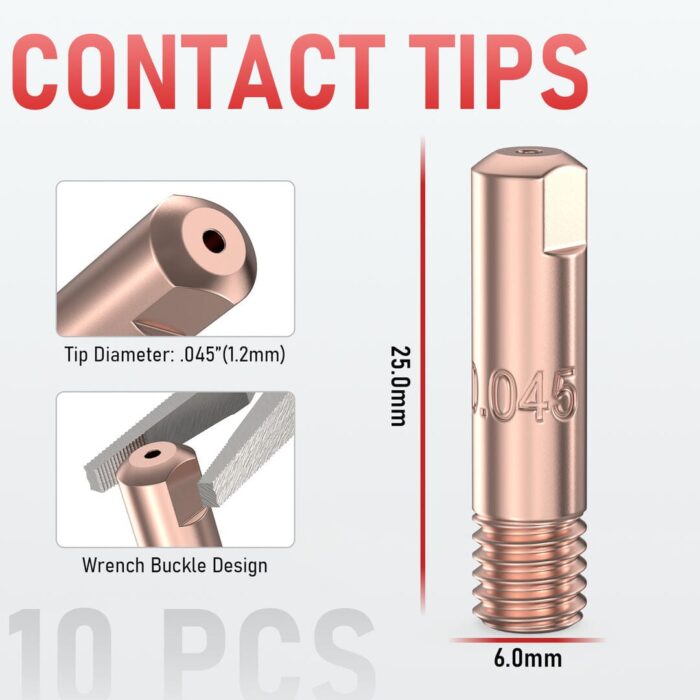 LBT150-24PCS 24Pcs Spool Gun Consumables Kit for LBT150 MIG Welding Gun - Image 6