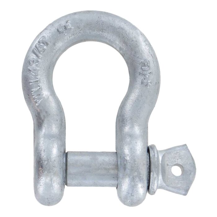 3/4" Galvanized Screw Pin Anchor Shackle - 4.75 Ton - Image 1