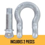 3/4" Galvanized Screw Pin Anchor Shackle - 4.75 Ton - Image 3